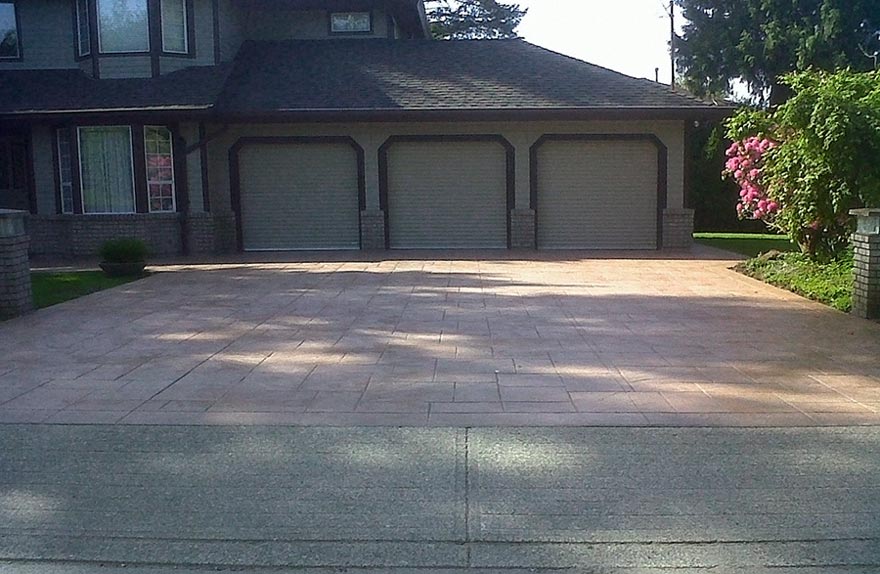 Stamped-Concrete-Finished-Driveway