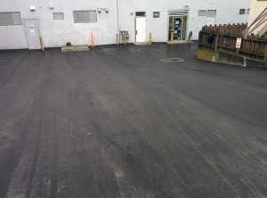 Freshly paved asphalt